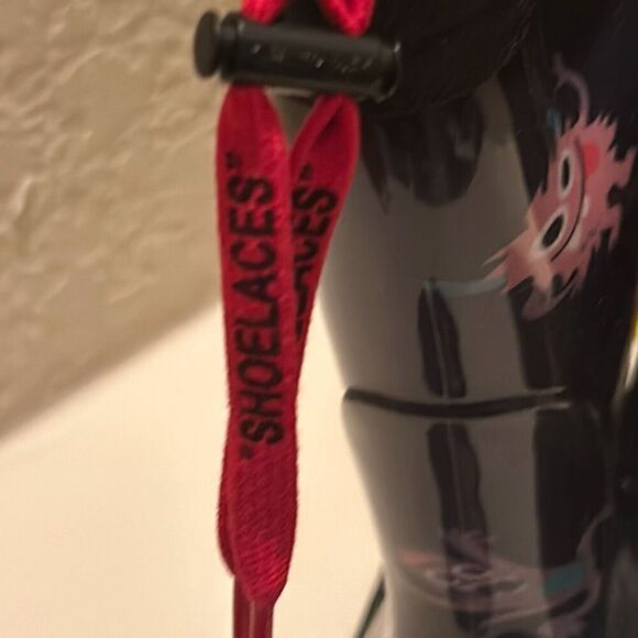 Off-White Kids Size 31 Monsters Graphic Rainboots Black Cartoon Print Luxury New - Picture 3 of 16